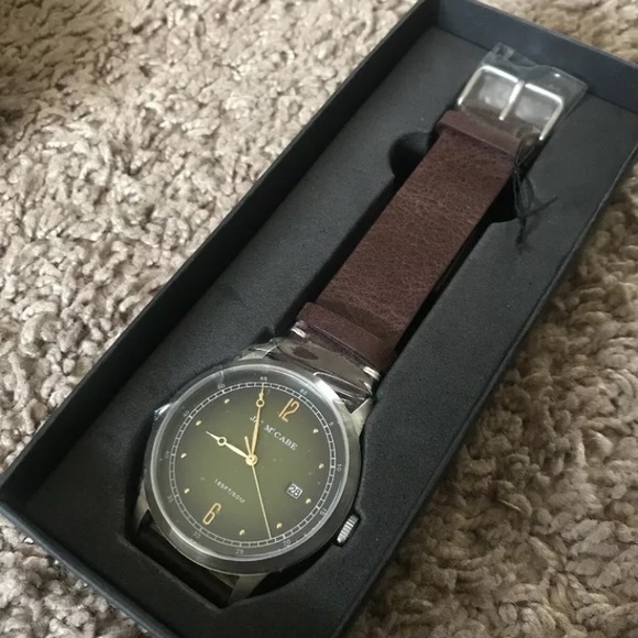 James McCabe Men’s Watch Brown Genuine Leather New - Picture 2 of 6